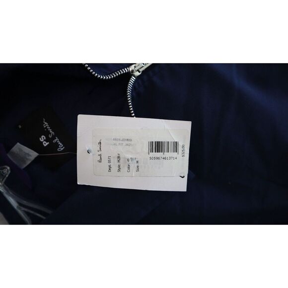 Ps Paul Smith M2R-650X-J21559 Men's Sz M Blue Casual Fit Front Zip Jacket $325 - Picture 8 of 12
